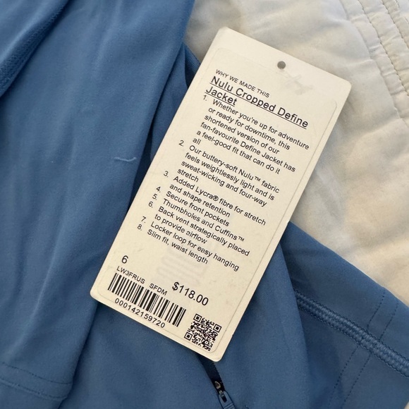 Lululemon Athletica Blue Zip-Up Jacket - Picture 7 of 7
